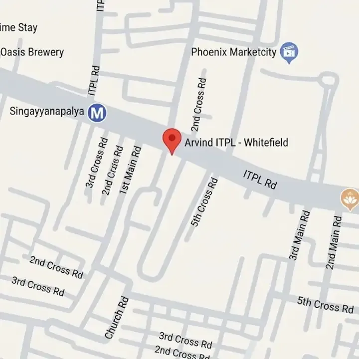 Arvind ITPL Whitefield location map, Mahadevapura